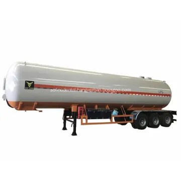 3 Axles 56000L LPG Gas Tank Tanker Semi Truck Trailer